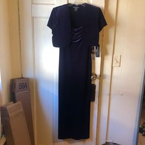 NWT! Social Circles 2-pc purple dress, 4P